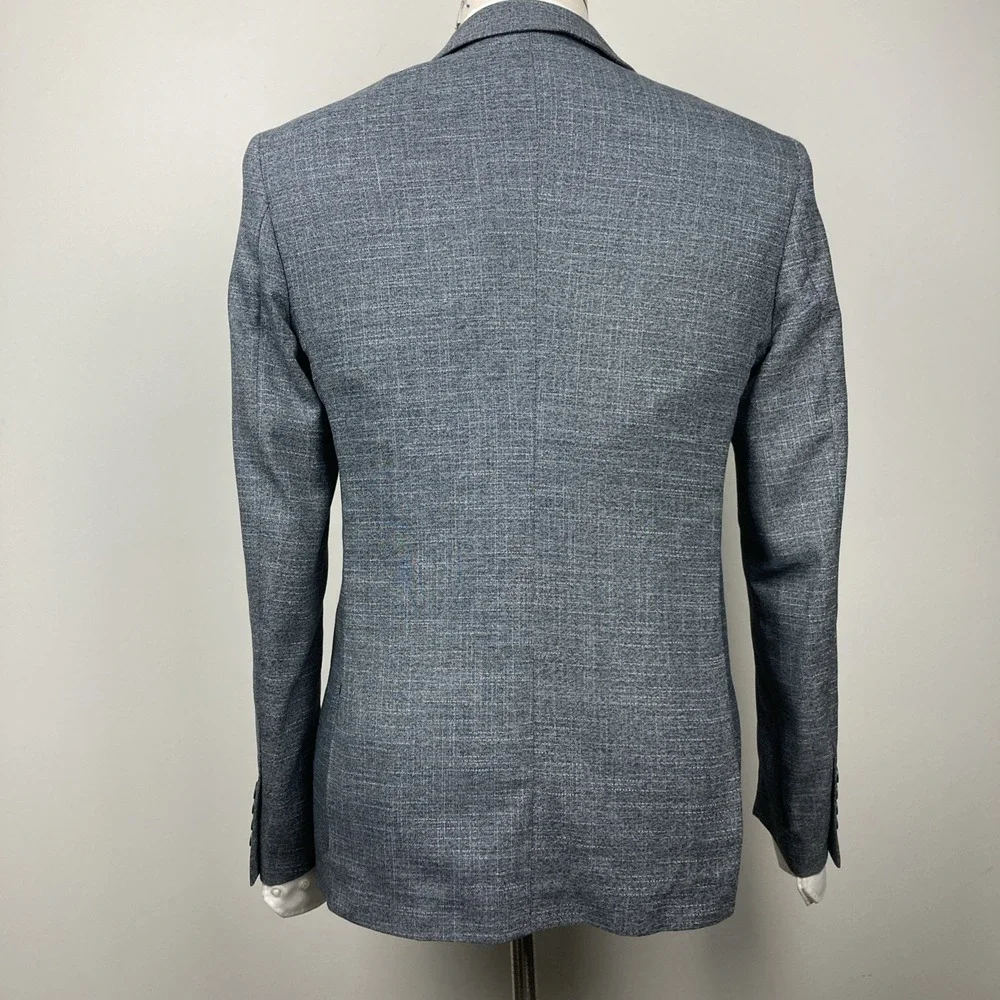 Tom Baine Men's Slim-Fit Sport Coat Blazer‎ Jacket Size 38S Grey